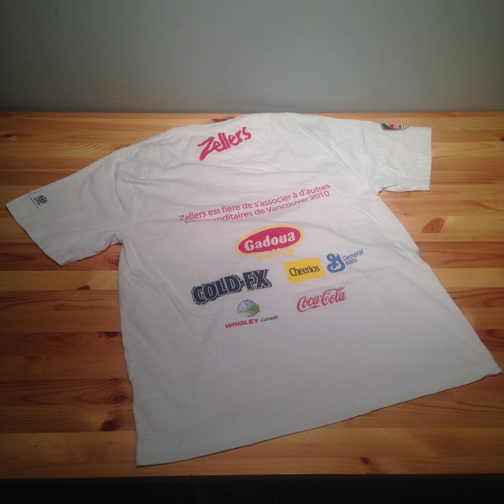 Official Vintage ZELLERS Vancouver 2010 Olympics T-Shirt